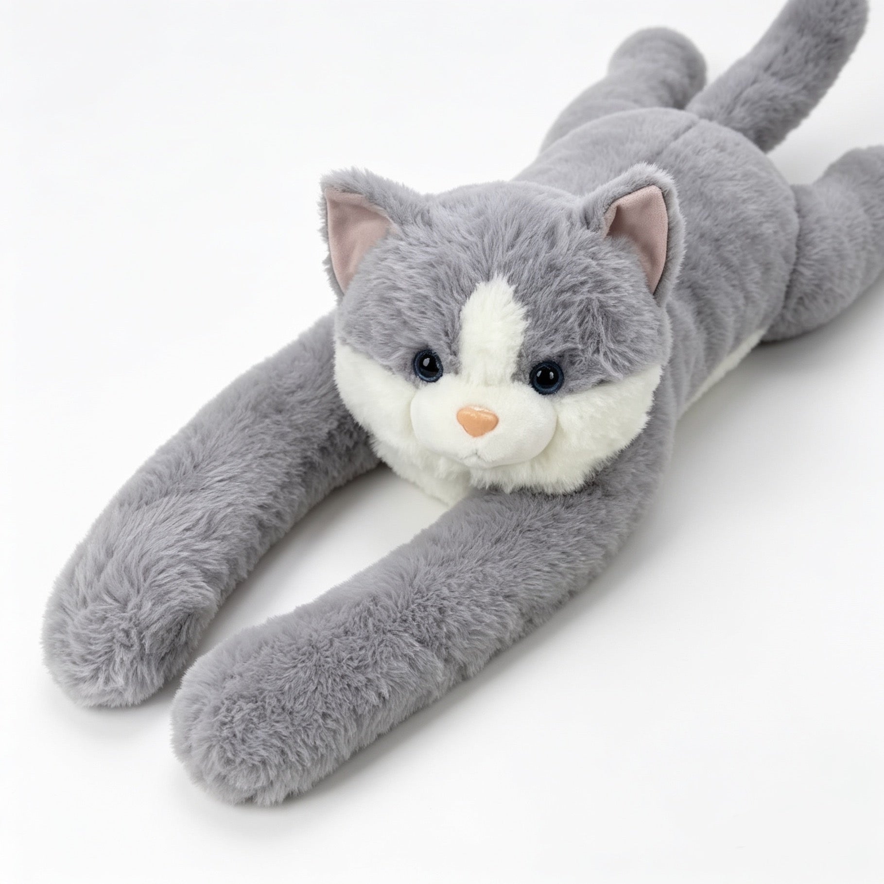 Ginny the Grey Cat Weighted Animal